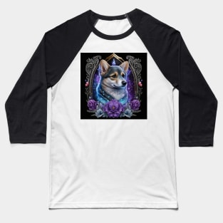 Shimmering Corgi Baseball T-Shirt